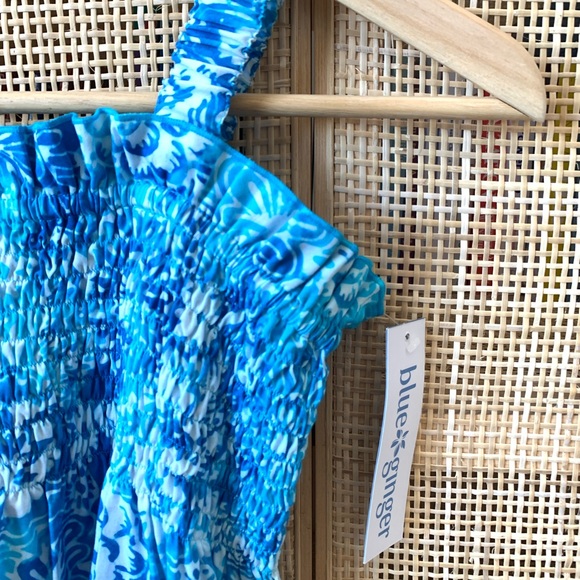 NWT Girls Blue Ginger Dress - Picture 2 of 5